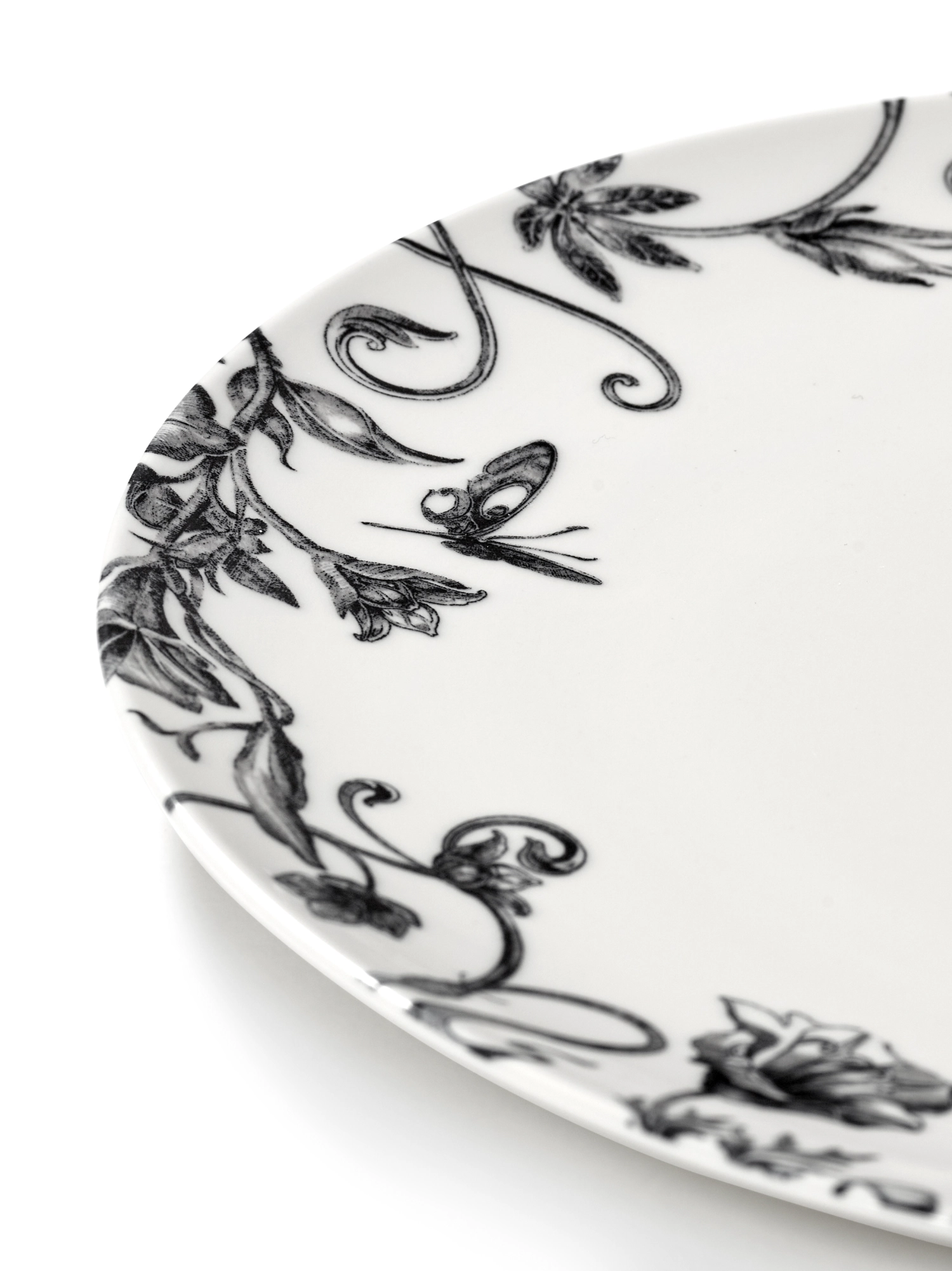 Unity assiette fantaisie florale