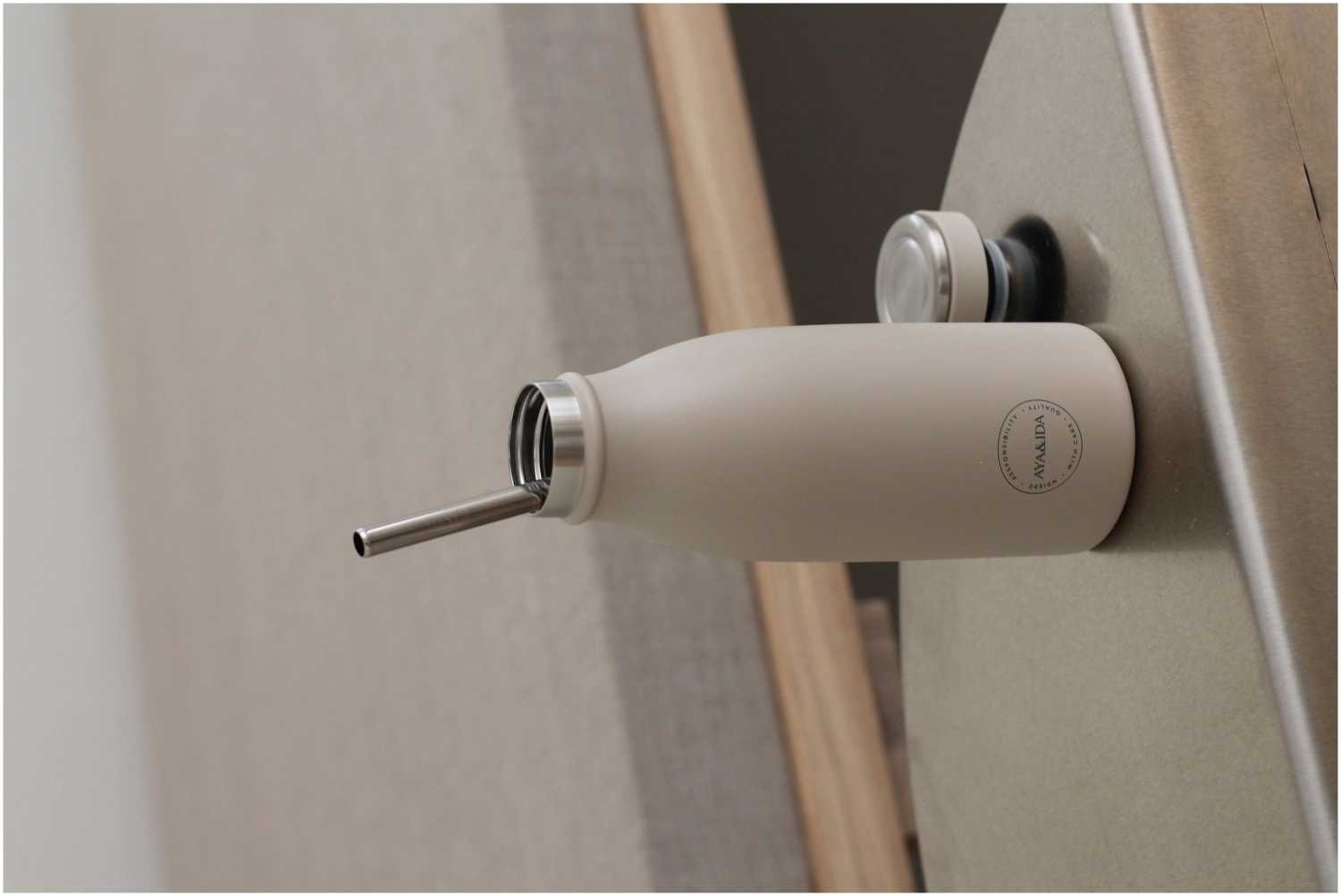 4er Set Strohhalm mit Bürste,  gerade, Edelstahl