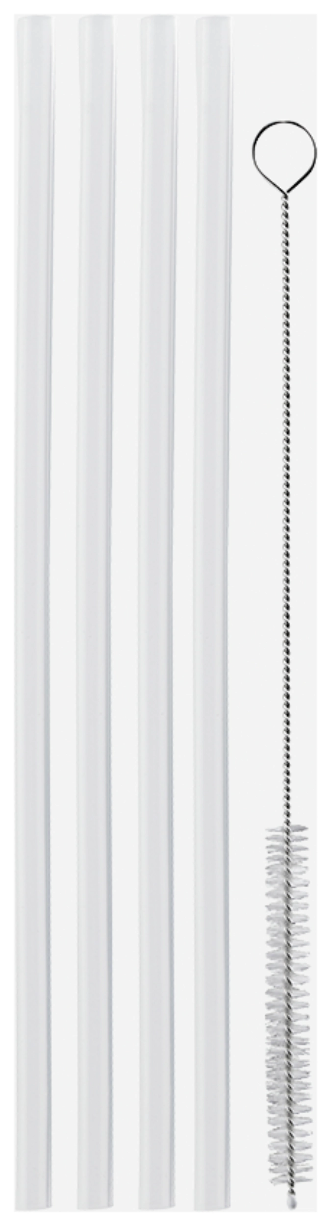 4er Set Thermobecher Strohhalme mit Bürste