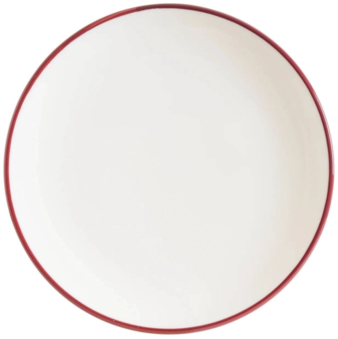 Linea Burgundy Gourmet Teller flach