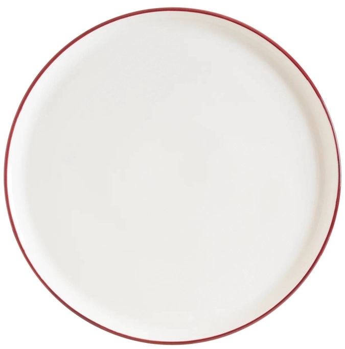 Linea Burgundy Gourmet Teller flach