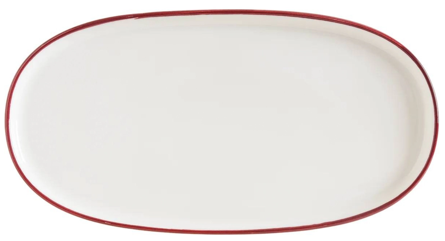 Linea Burgundy Hygge Teller oval