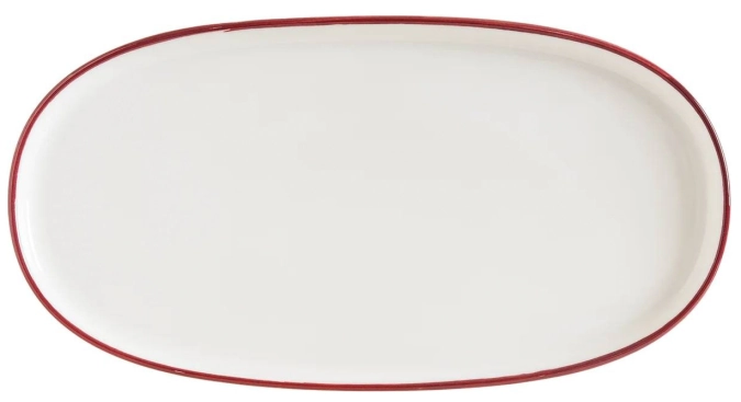 Linea Burgundy Hygge Teller oval