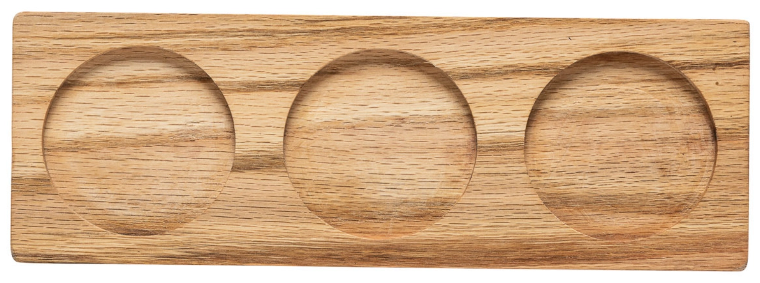 Aparte Platte für 3 Schalen