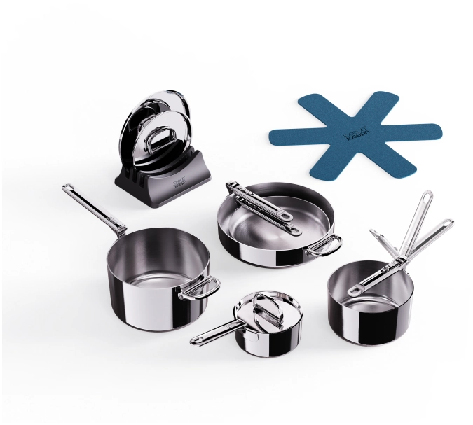 5er Set Space Steel Pfannenset