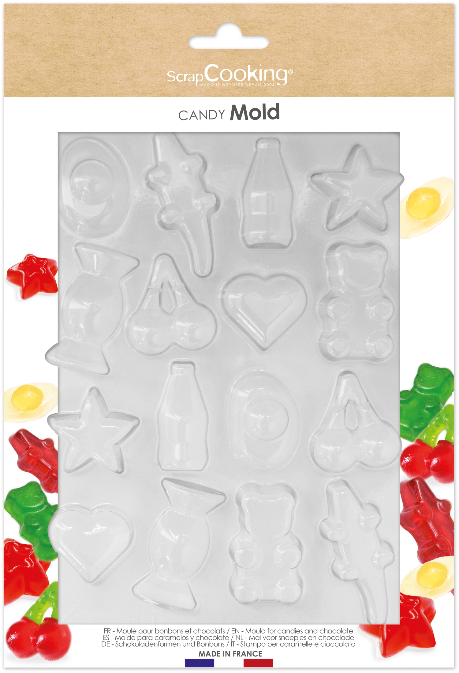 Giessform halbart für Schokolade und Süssikeiten