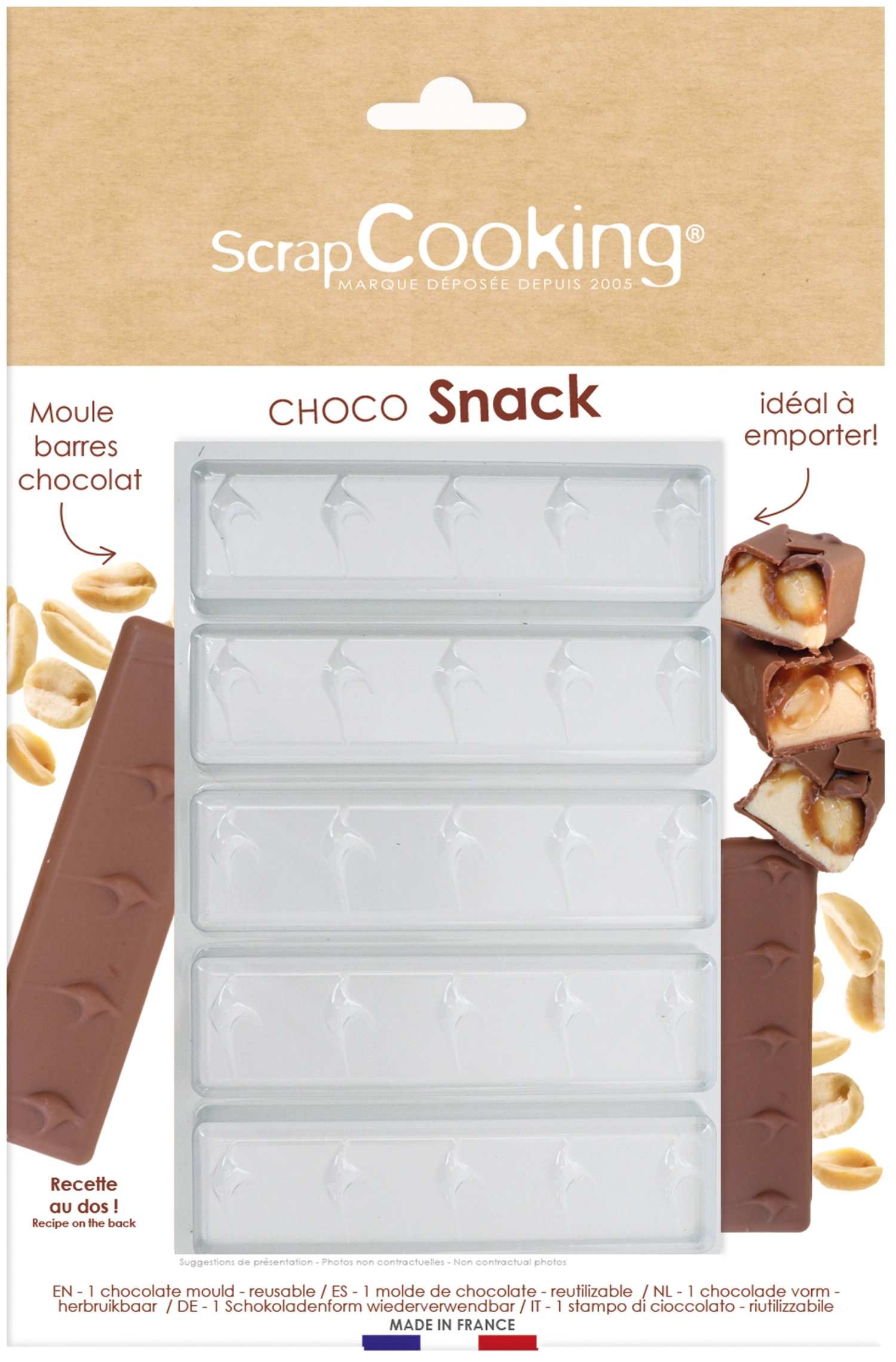 Moule semi-rigide Choco Snack