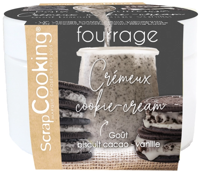 Pâte de fourrage crémeux cookie Cream