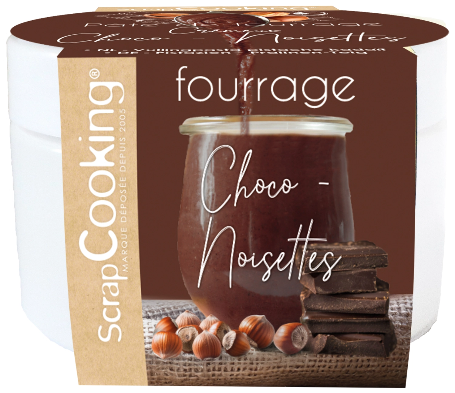 Pâte de fourrage crémeux choco noisette