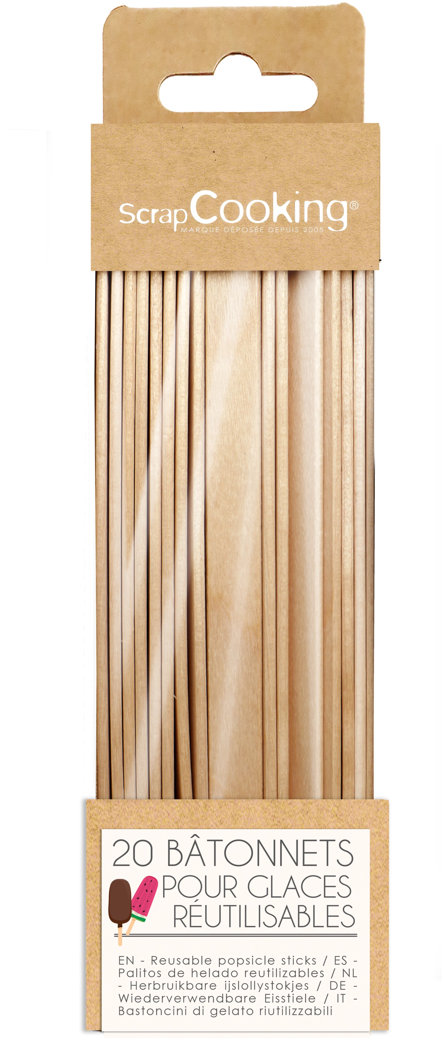 20 Bâtonnets glace
