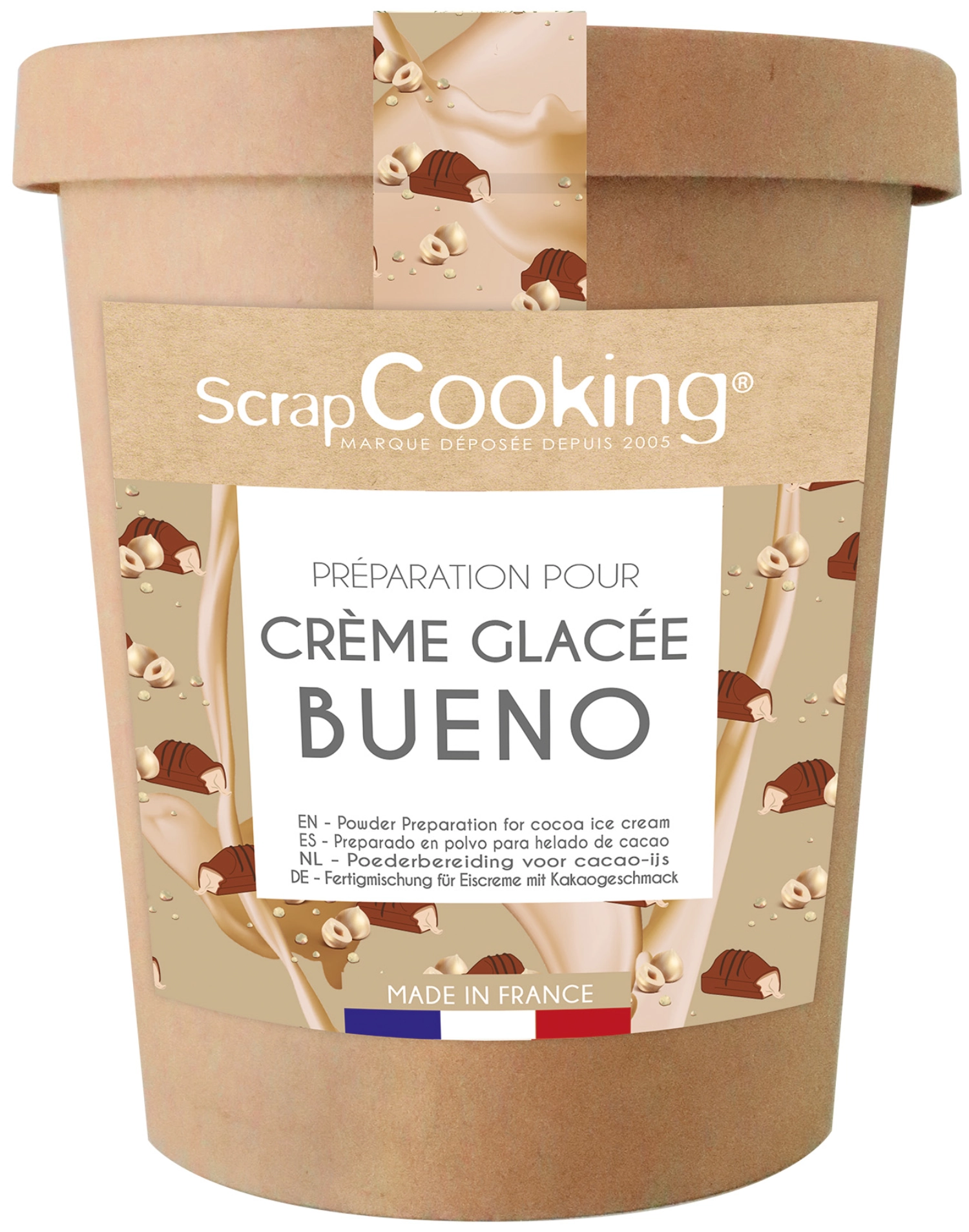 Préparation crème glacée bueno