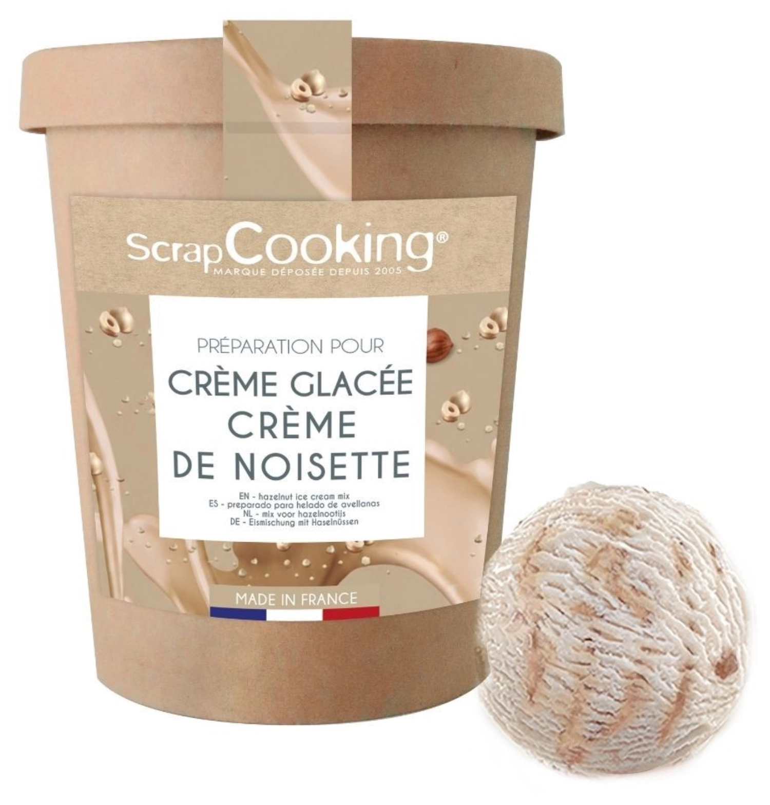 Préparation crème glacée bueno