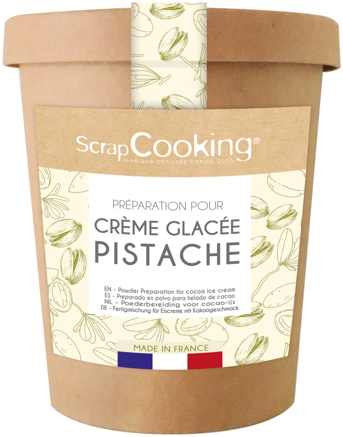 Préparation crème glacée  pistache