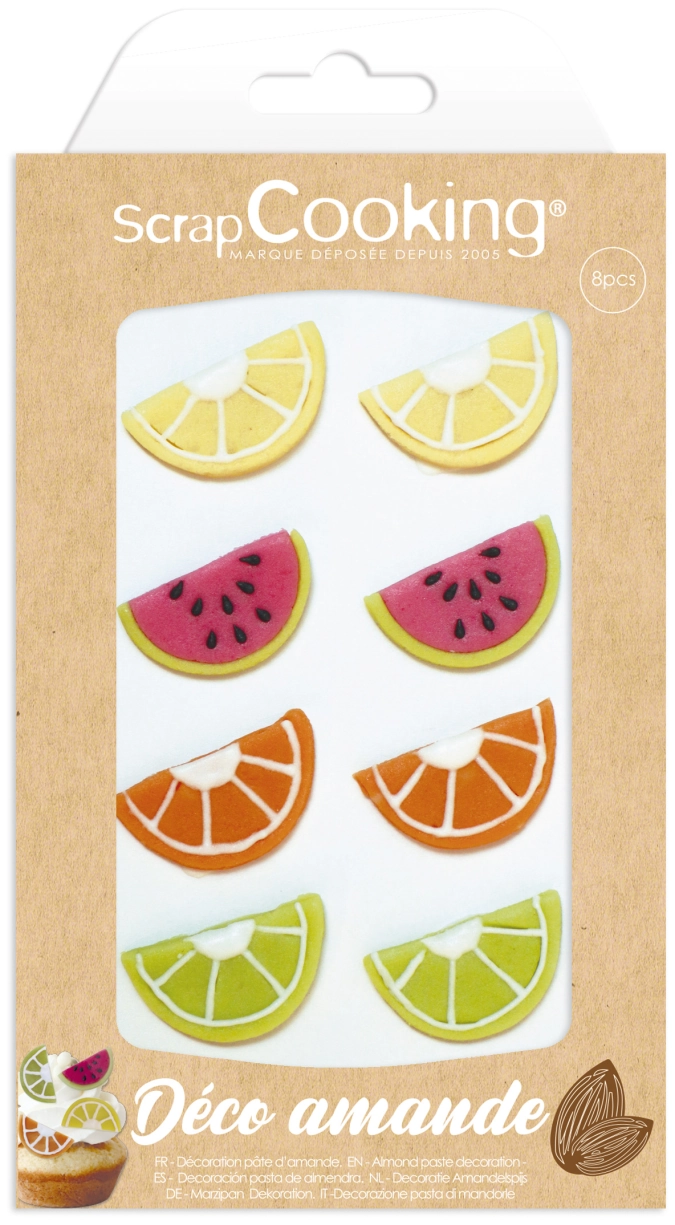 Déco pâte d'amande tutti frutti