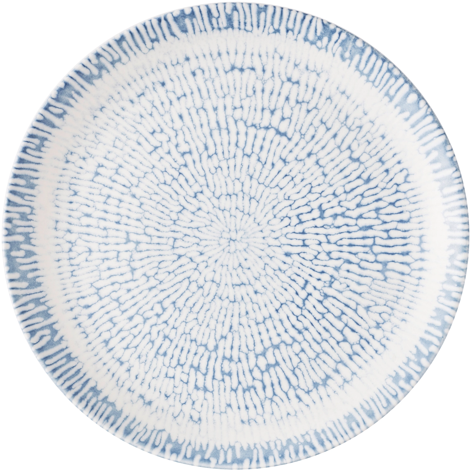Assiette plate Cascade Indigo