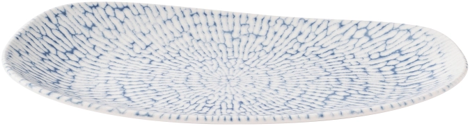 Assiette oblongue Cascade Indigo
