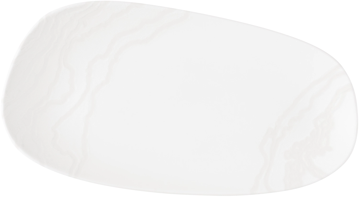 Tide White Organic Oblong Platte