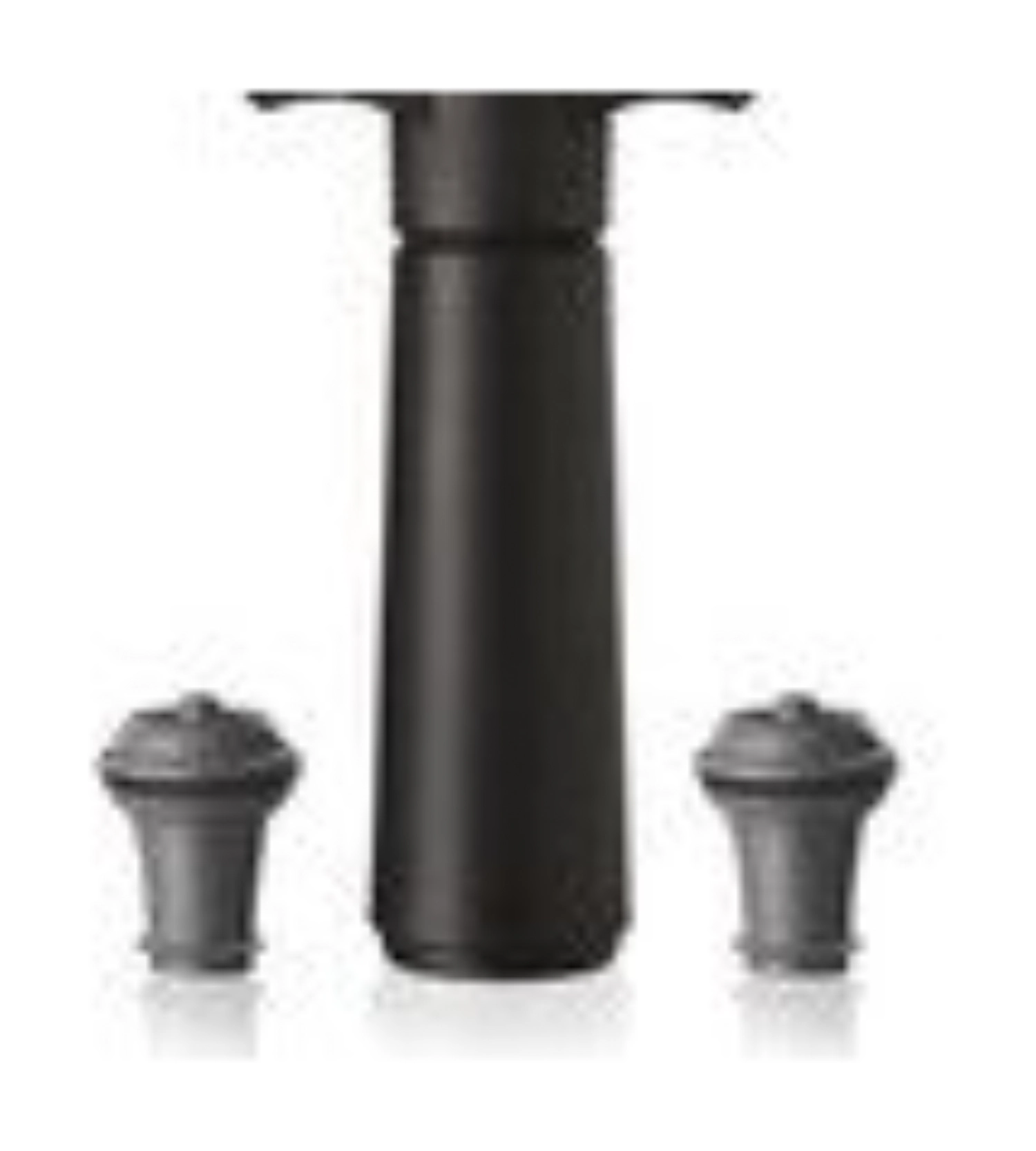 Vacu vin set - pompe avec 2 bouchons noir