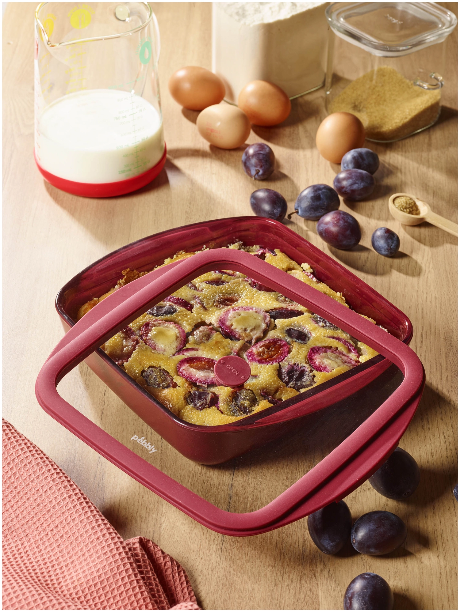 Auflaufform mit Frischhaltedeckel