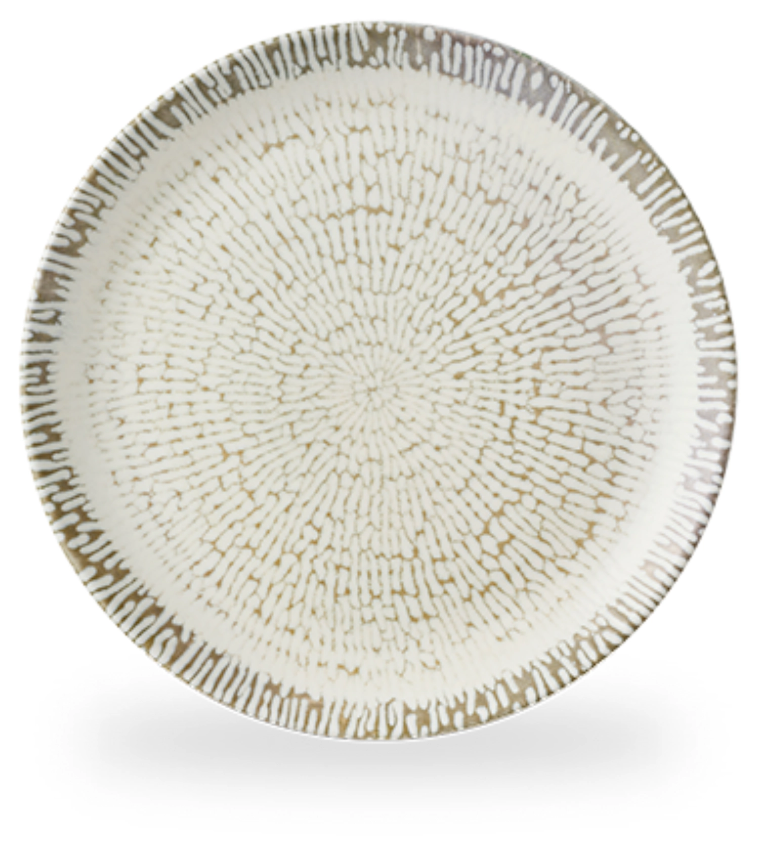 Assiette creuse Cascade Taupe