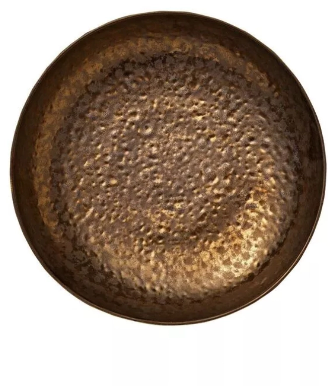 Assiette creuse métallique Nivo