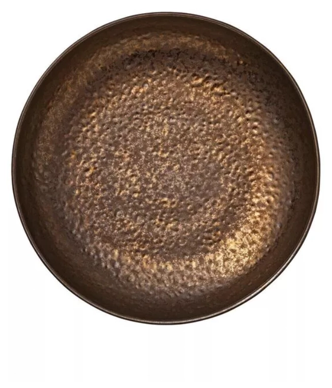 Assiette creuse métallique Nivo