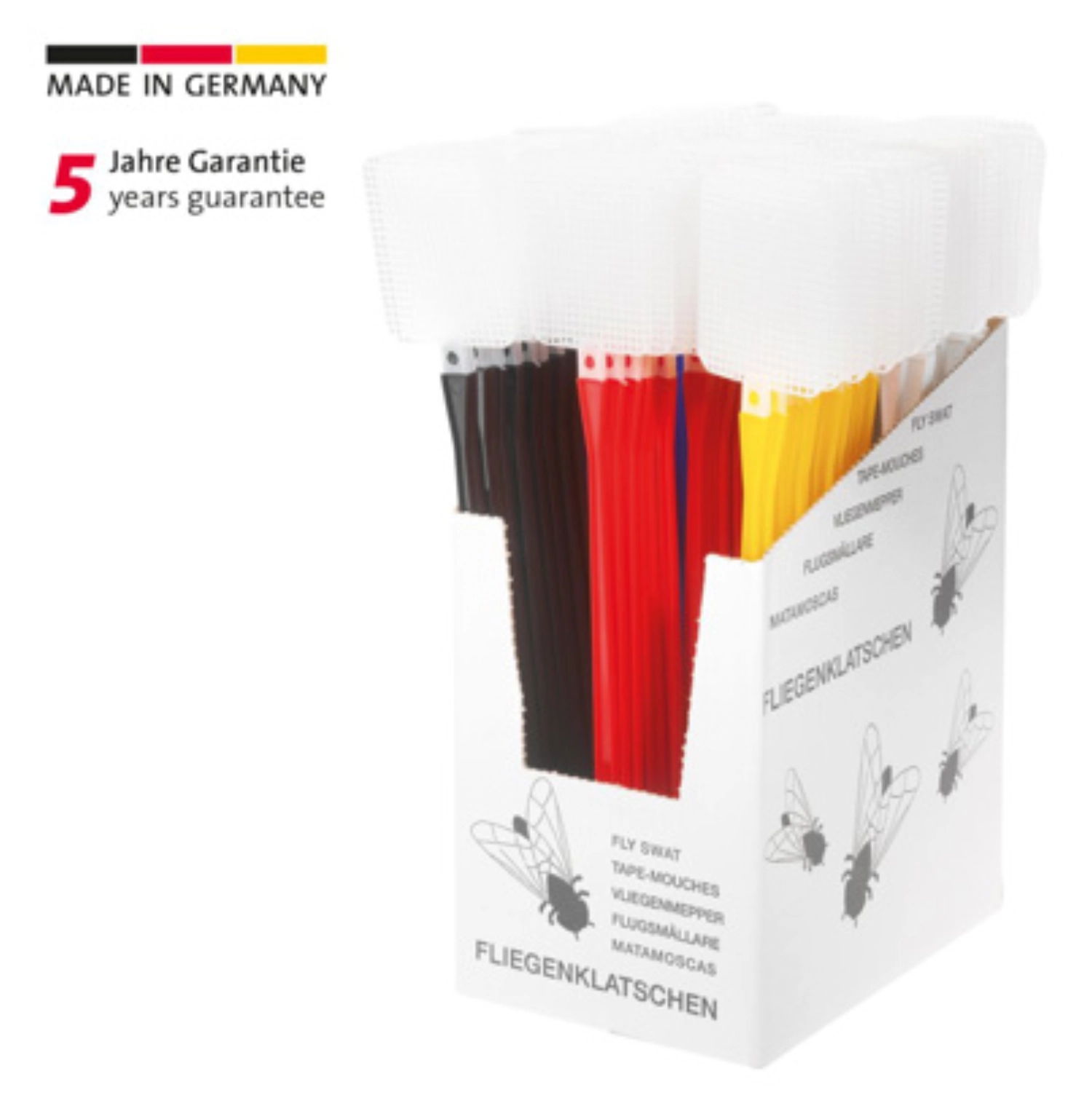 Display mit 100 Stk. Fliegenklatschen