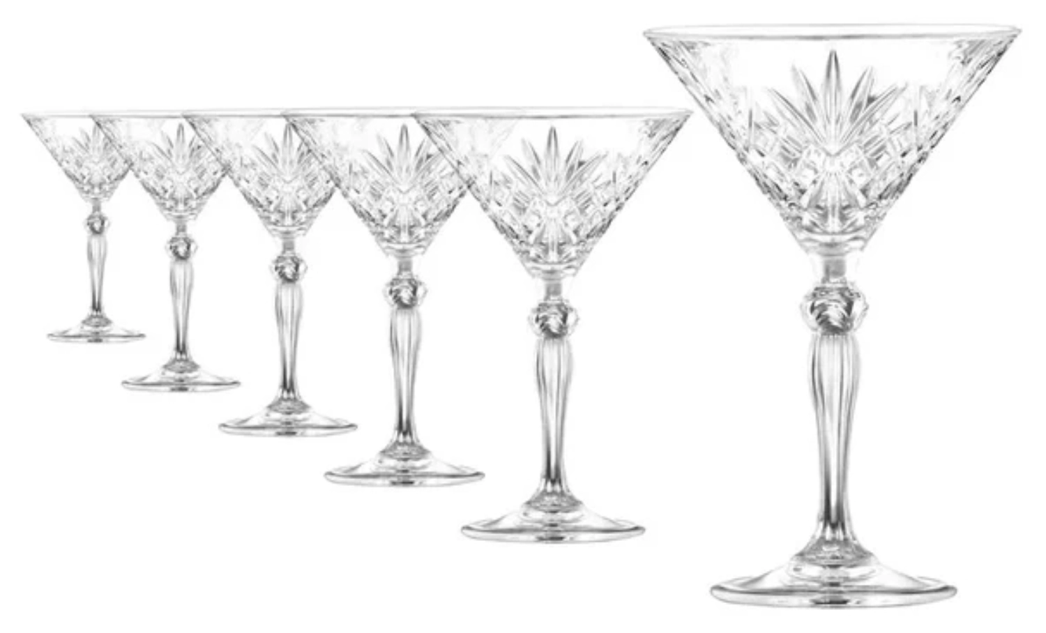 Lot de 6 verres à martini Melodia