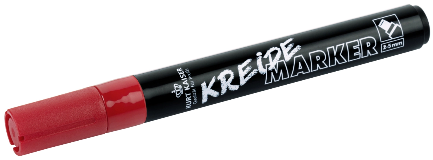 Kreidemarker schmal rot