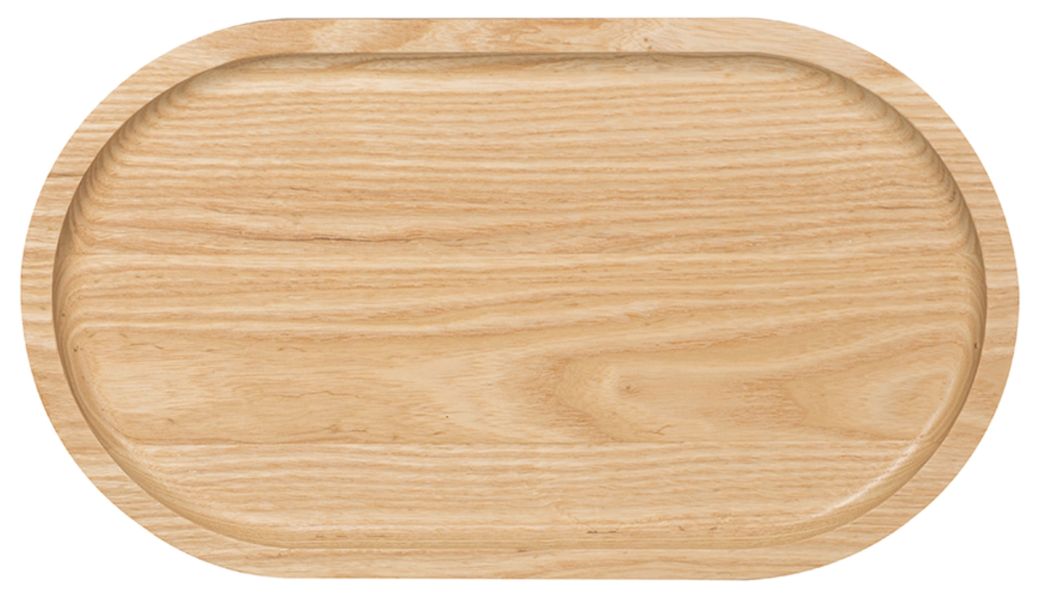 Ovale Holzplatte L