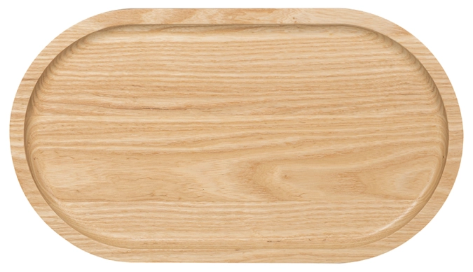 Plateau bois ovale L