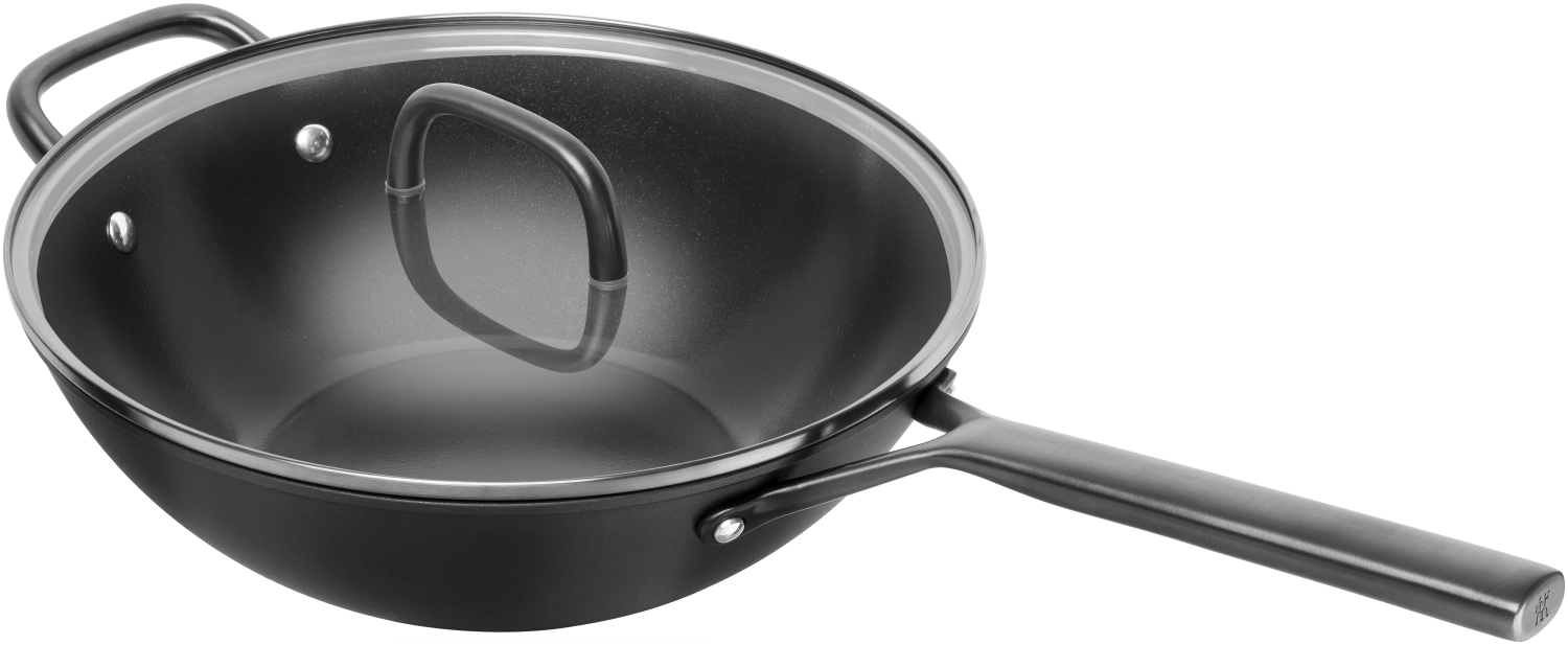 Milano Wok mit Glasdeckel