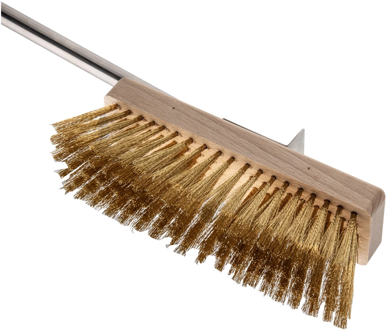 Brosse de four en laiton pivotante