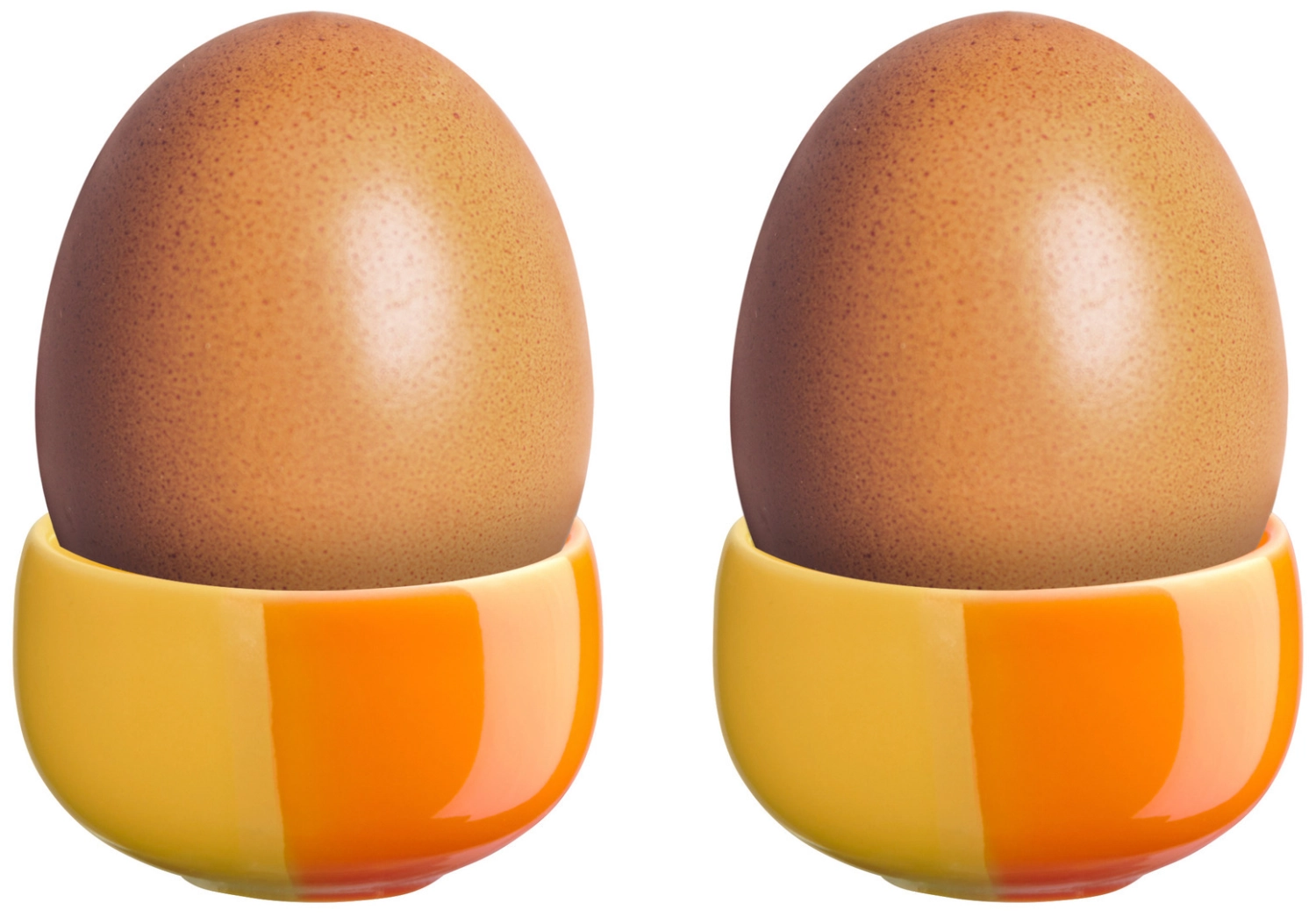 2er Set Joy Eierbecher, orange smoothie