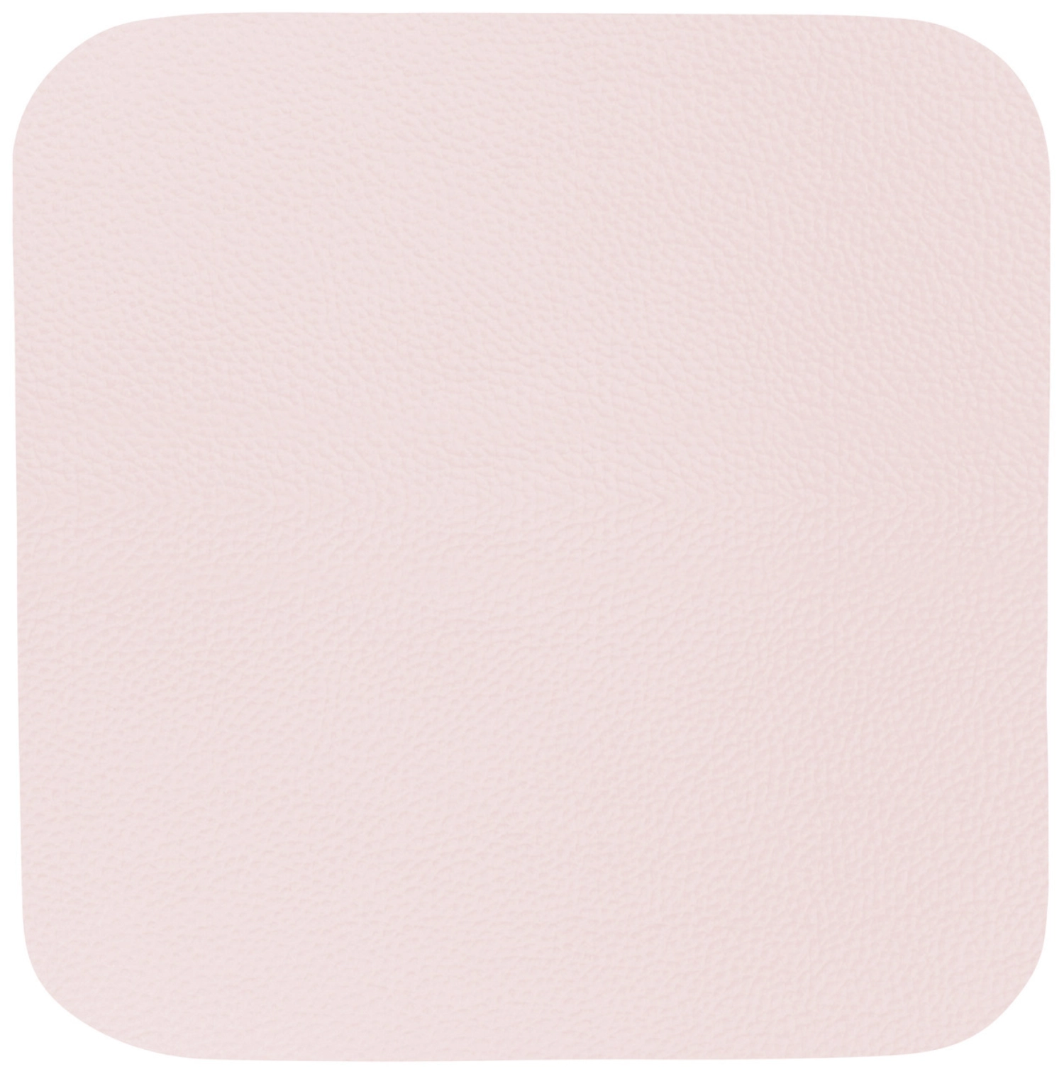 Lot de 4 dessous-de-plat en cuir, rose poudré