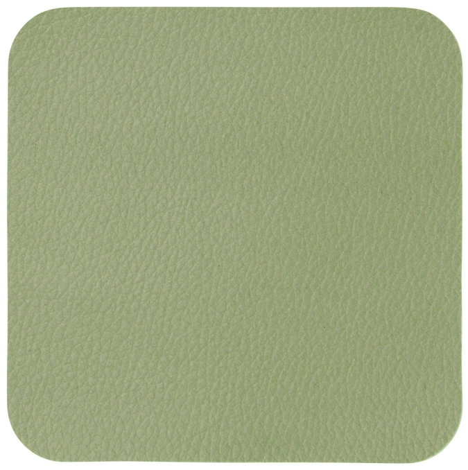 Lot de 4 dessous-de-plat en cuir, sauge