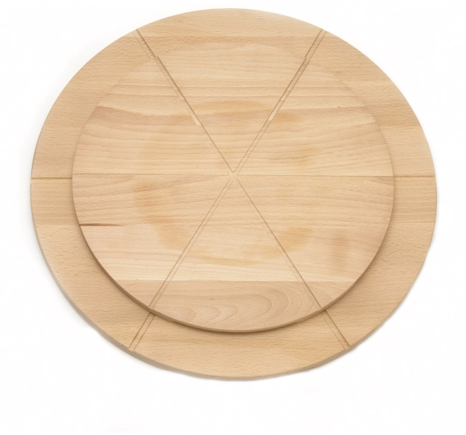 Planche à pizza avec compartiments