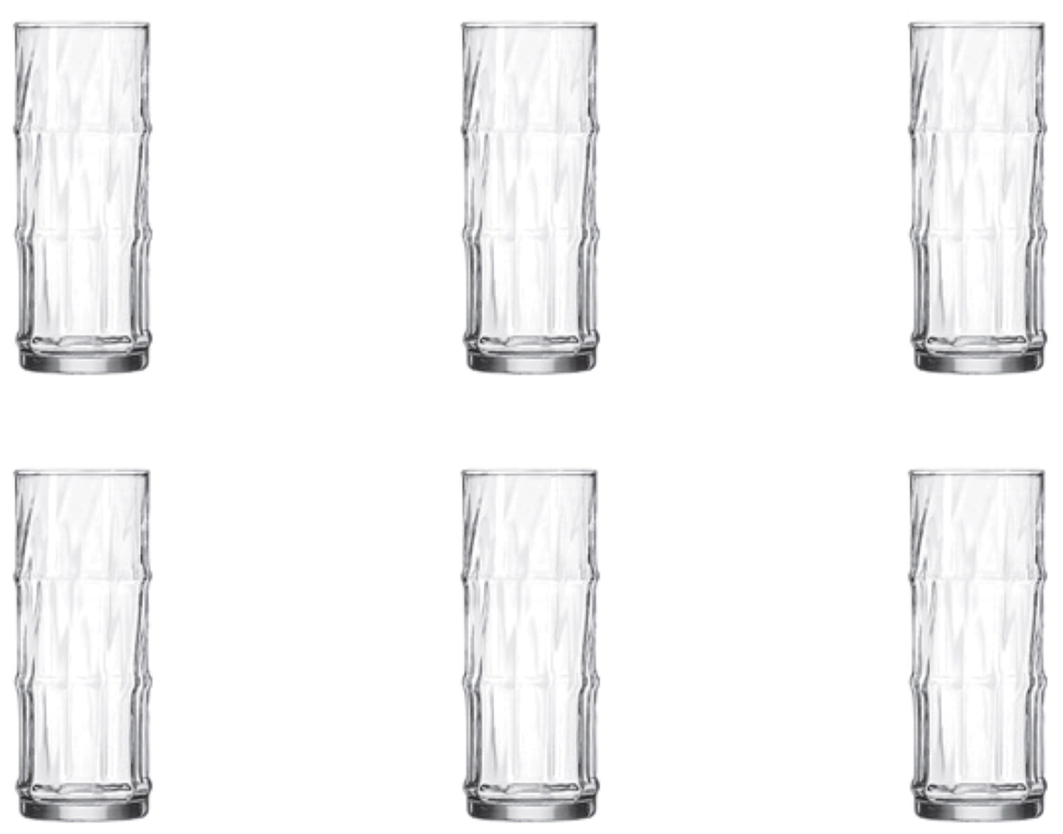6er Set Tiki Bamboo Cooler