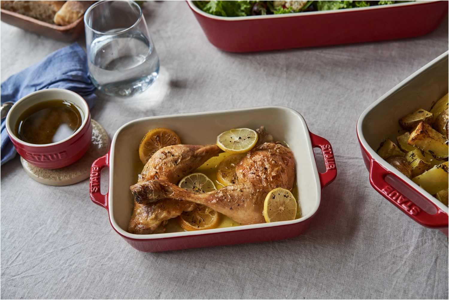 3er Set Keramik Auflaufformen