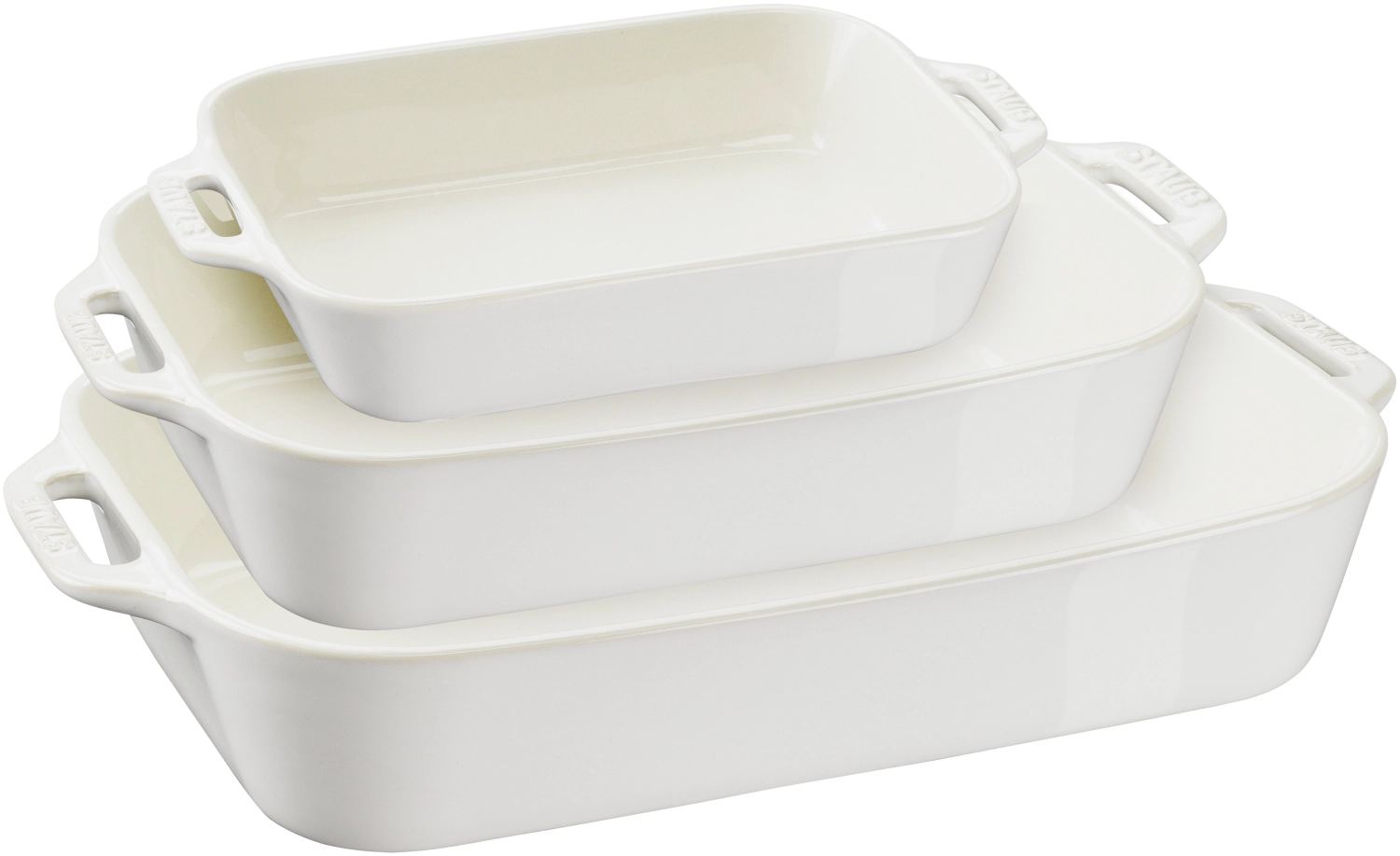 Set de 3 plats à gratin en céramique
