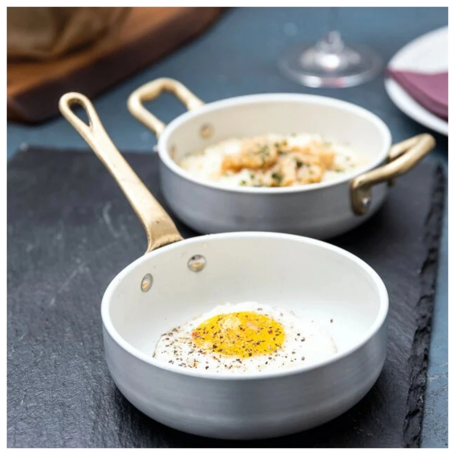 Poêle à frire revêtue