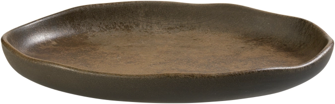 Assiette ovale Cresta Bazalith
