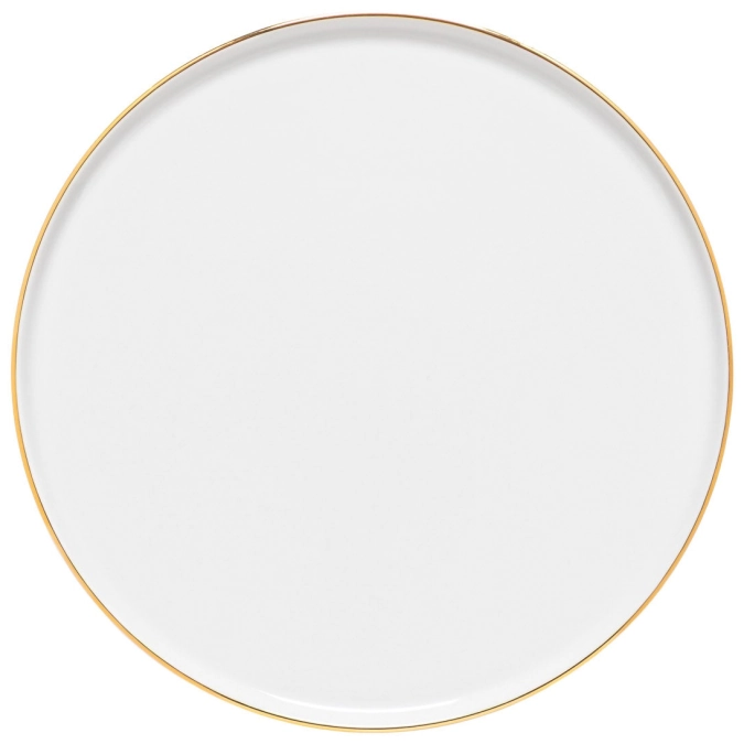 Resonance Assiette plate bord doré