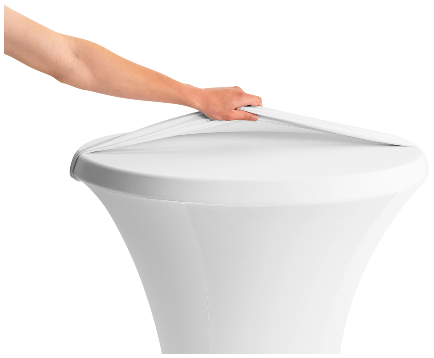 Housse de protection blanche pour table de fête