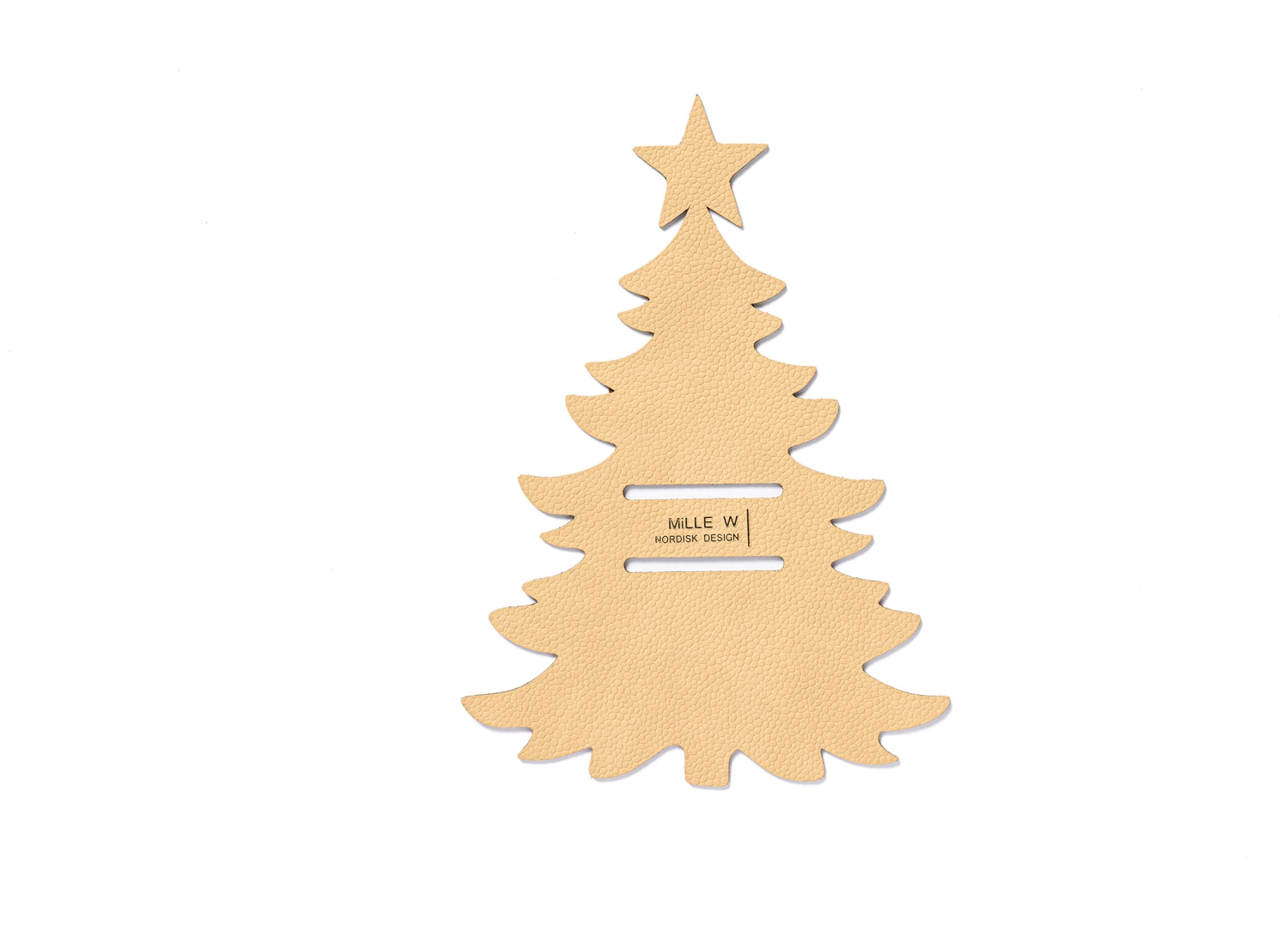 Besteckhalter Weihnachtsbaum beige