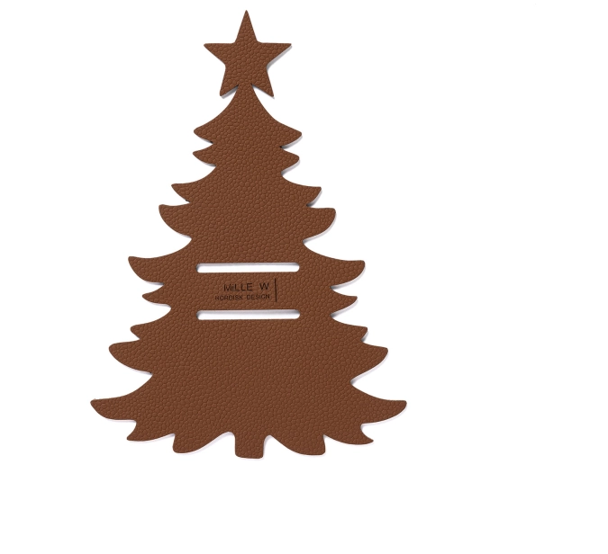 Besteckhalter Weihnachtsbaum cognac