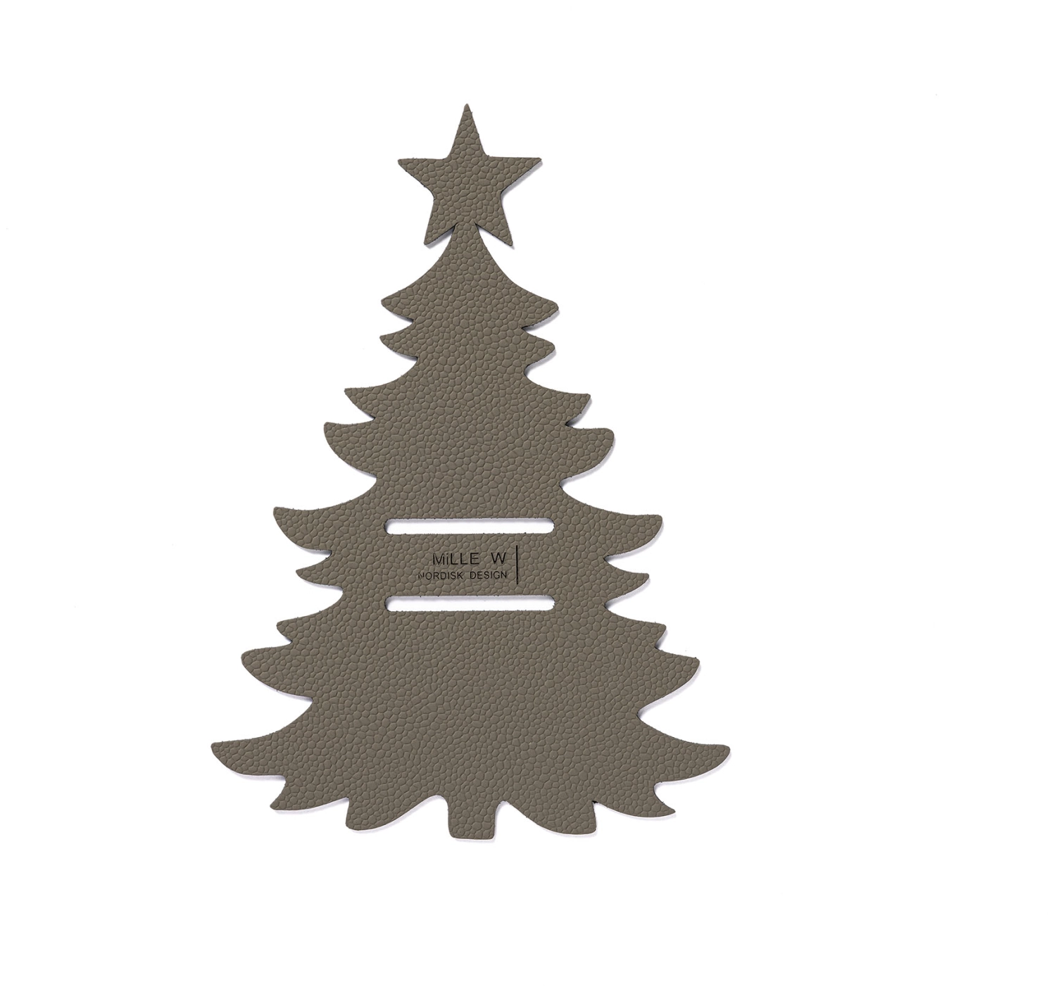 Besteckhalter Weihnachtsbaum grau