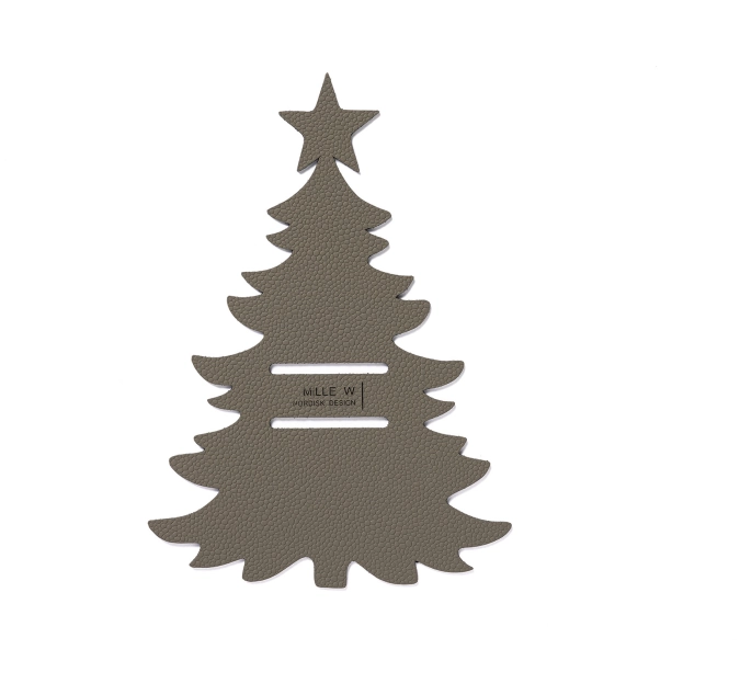 Besteckhalter Weihnachtsbaum grau