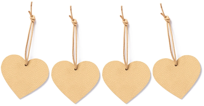 Weihnachtsbaum Schmuck herz beige