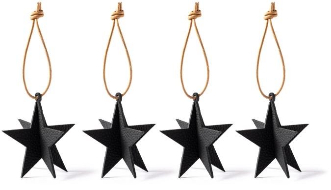 Weihnachtsbaum Schmuck stern schwarz